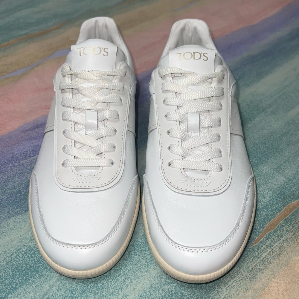 TOD’S Allacciata White Trainers sneakers women’s size 41.5